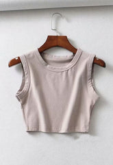 Yoga Solides kurzes Tanktop